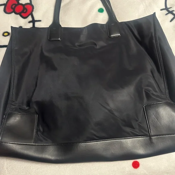 Tory Burch Black Leather Tote Bag - Picture 2 of 9